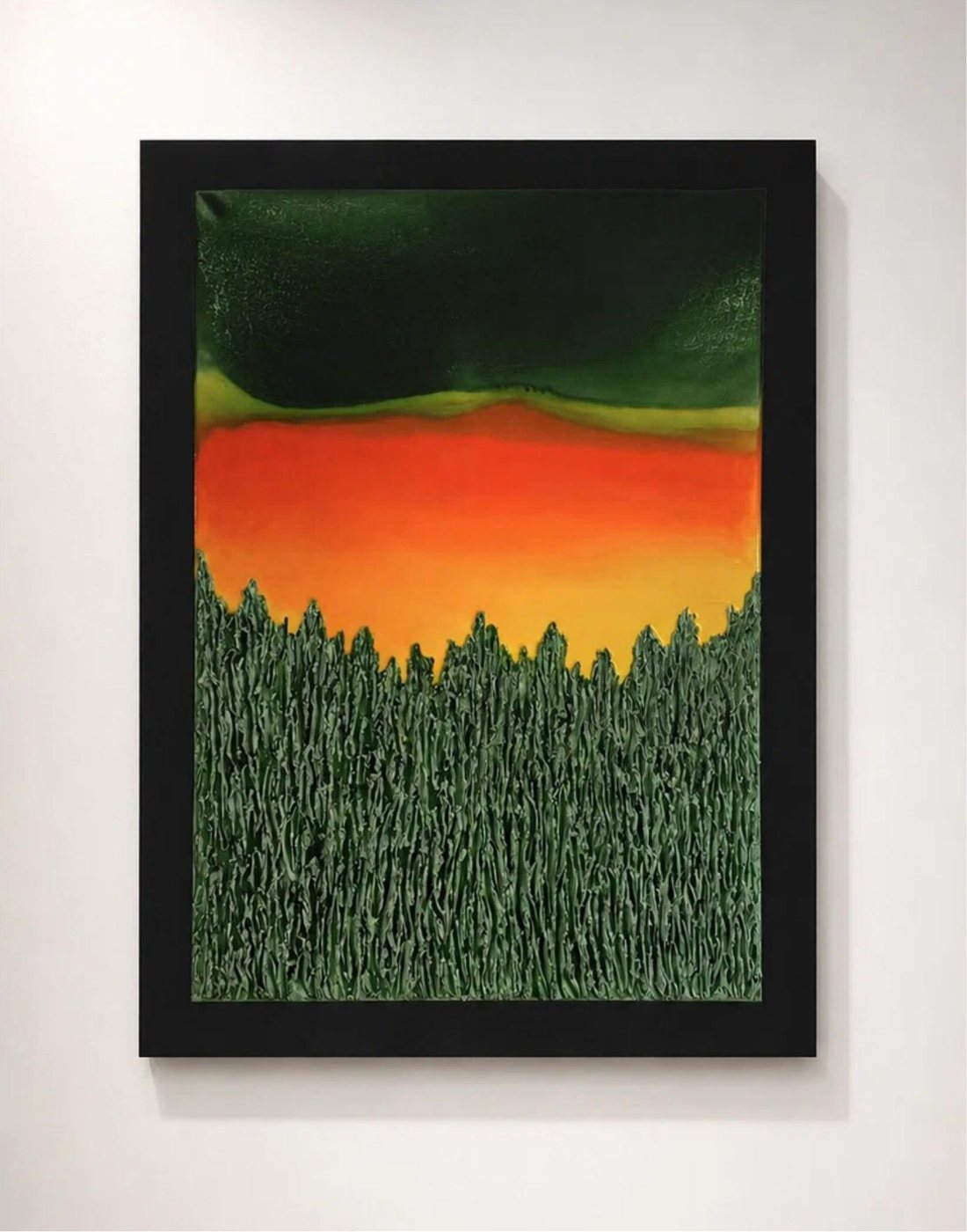 Foresta — opera in resina, 90x120 cm