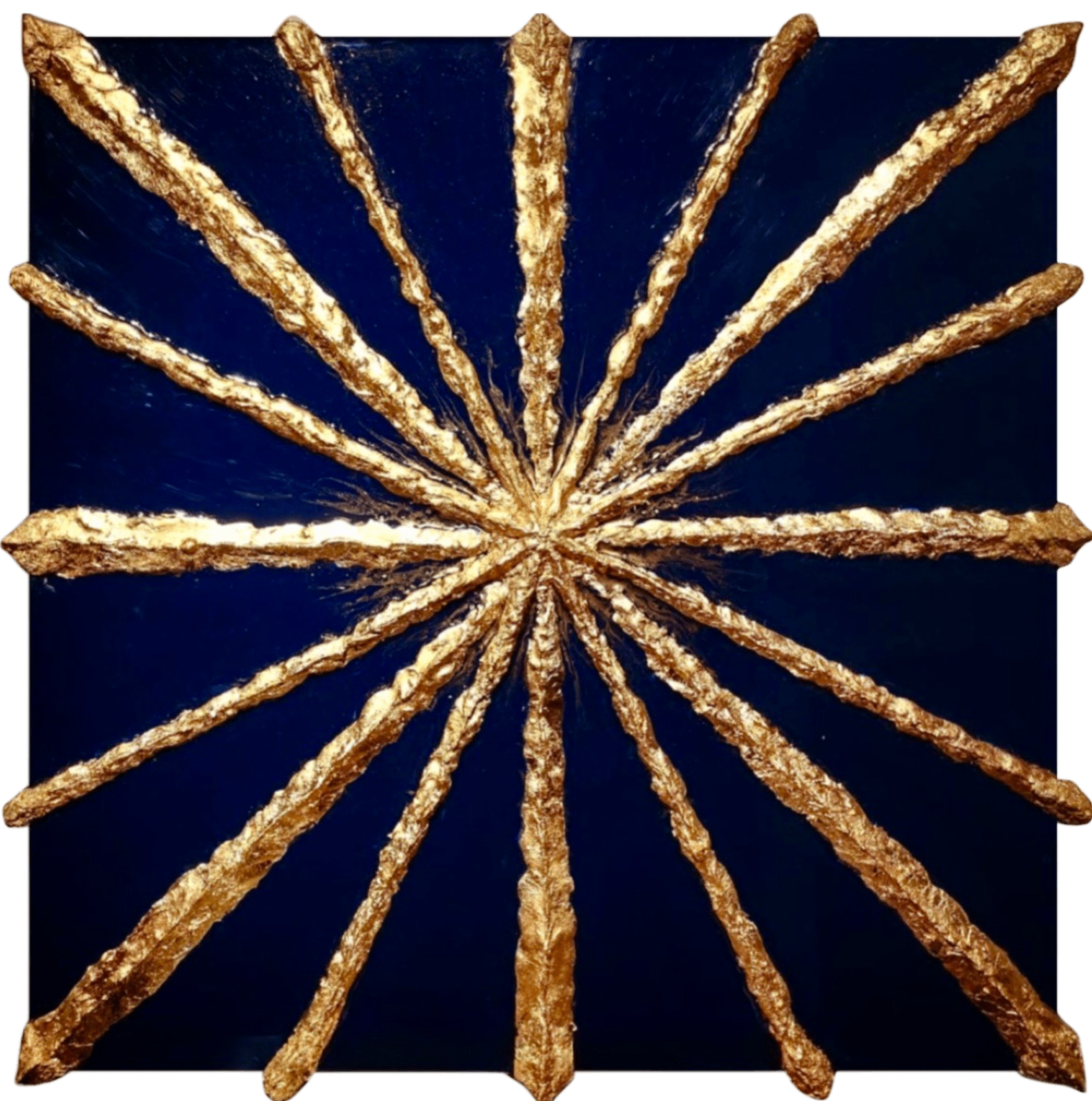 Luce — opera in resina, 60x60 cm