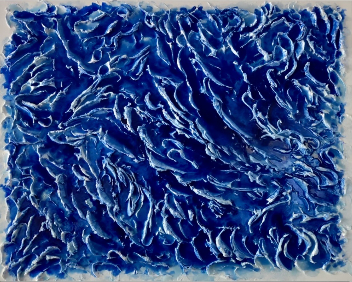 Furia — opera in resina, 100x80 cm