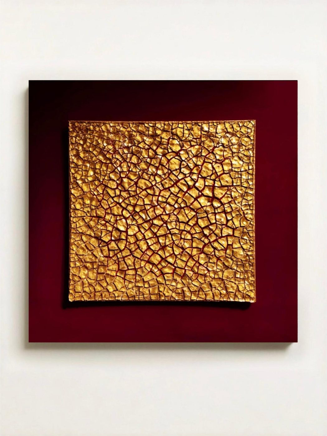 Terra — opera in resina, 60x60 cm