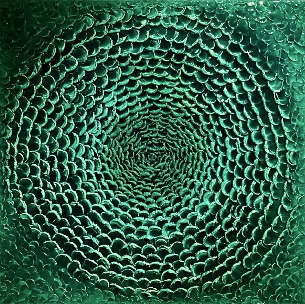Ipnosi — opera in resina, 80x80 cm