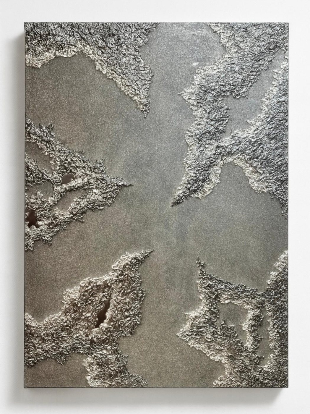 Una giornata d'inverno — opera in resina, 80x110 cm