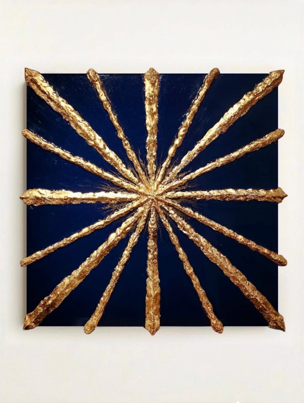 Luce — opera in resina, 60x60 cm