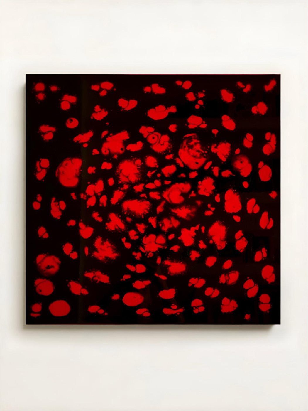 Esplosione — opera in resina, 60x60 cm