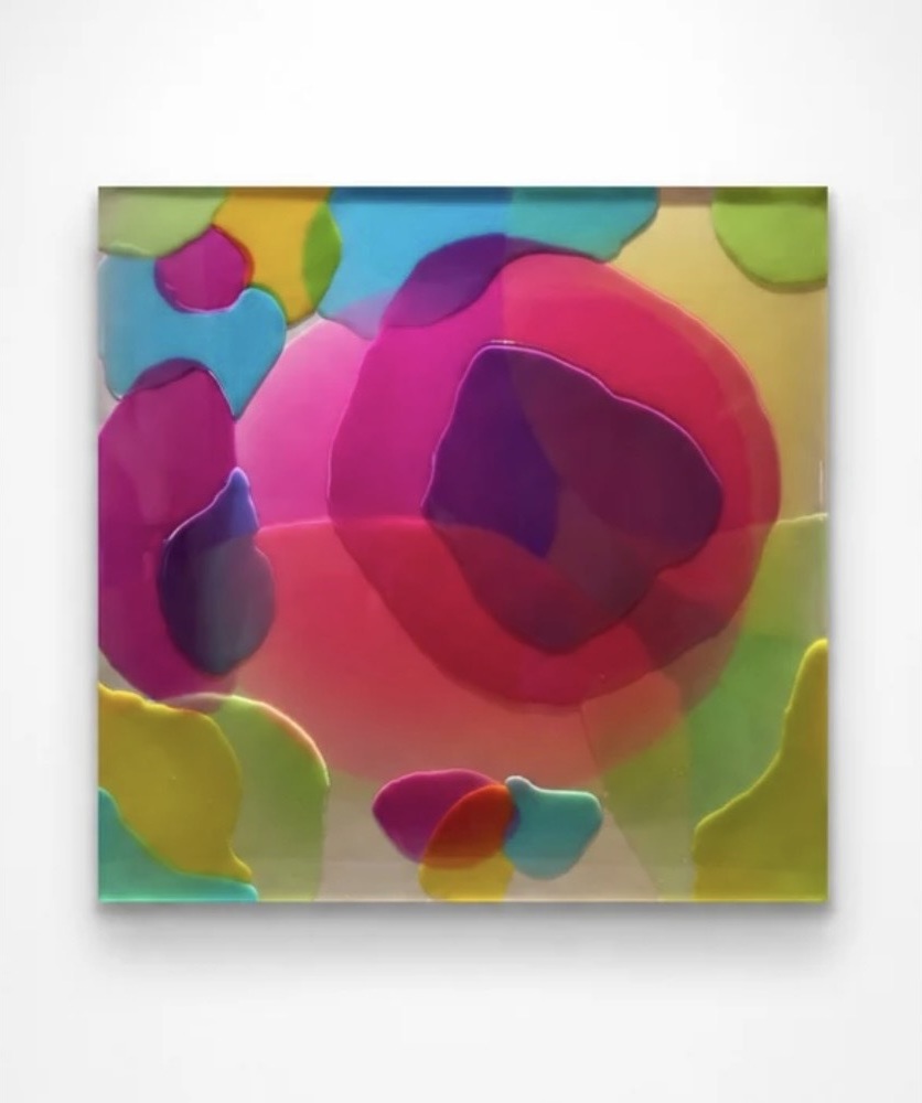 Estate — opera in resina, 60x60 cm