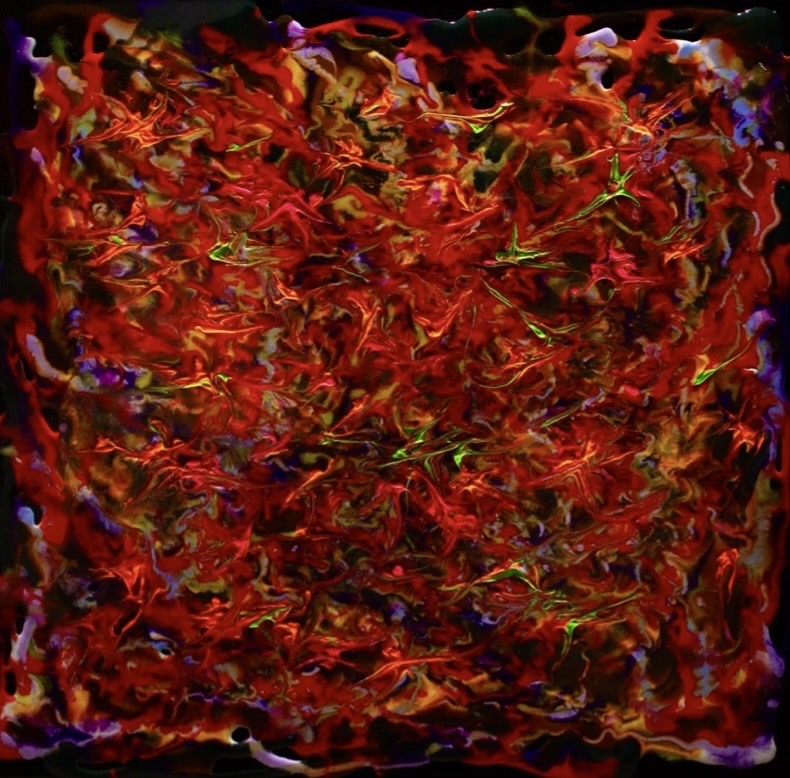 Hard Rock — opera in resina, 60x60 cm