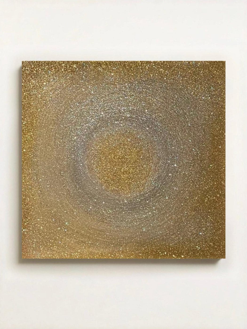 Tempesta lunare — opera in resina, 60x60 cm