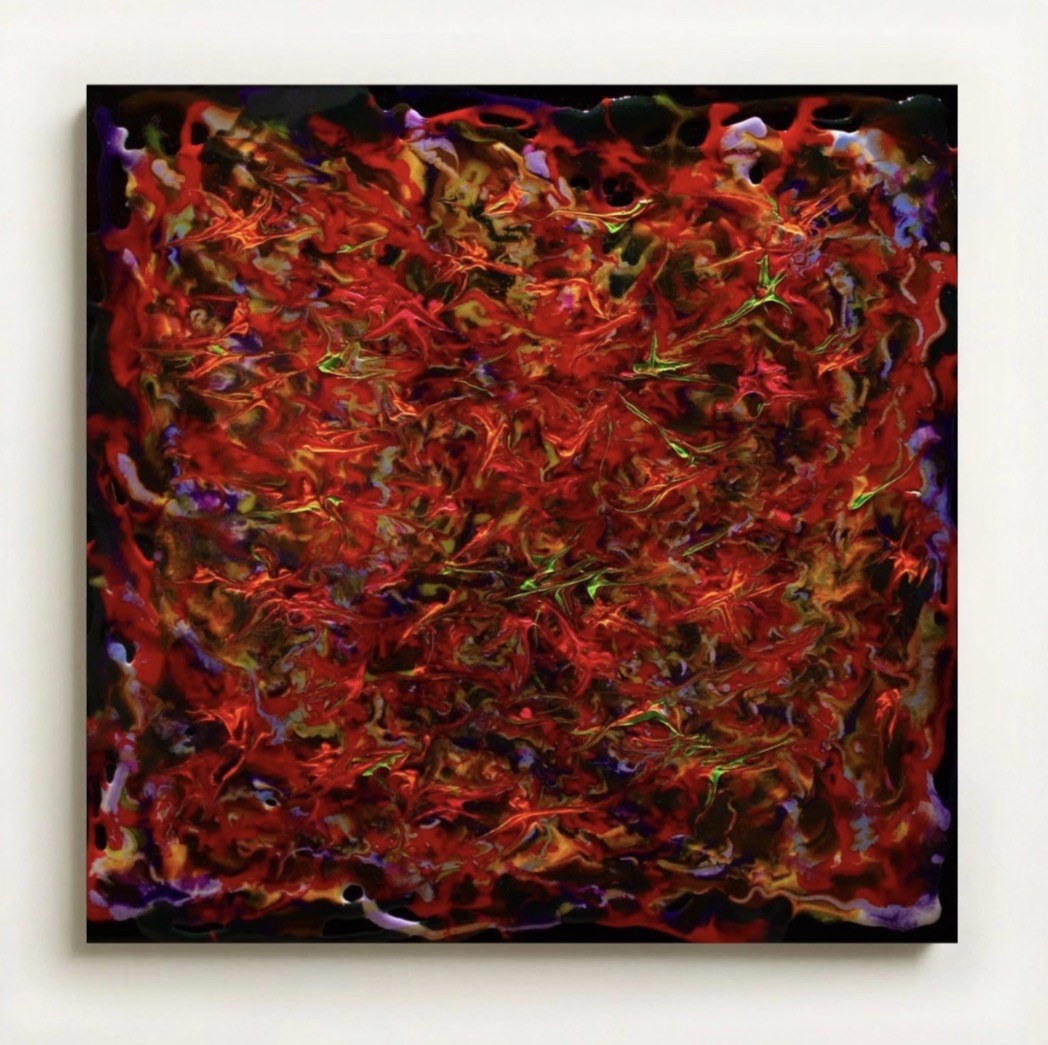 Hard Rock — opera in resina, 60x60 cm